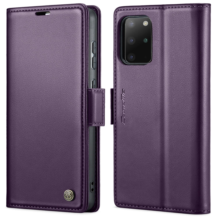For Samsung Galaxy S20+ CaseMe 023 Butterfly Buckle Litchi Texture RFID Anti-theft Leather Phone Case(Pearly Purple) - free shipping - PMC TechLife - Order now!
