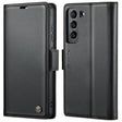 For Samsung Galaxy S22+ 5G CaseMe 023 Butterfly Buckle Litchi Texture RFID Anti-theft Leather Phone Case(Black) - free shipping - PMC TechLife - Order now!