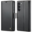 For Samsung Galaxy S23 5G CaseMe 023 Butterfly Buckle Litchi Texture RFID Anti-theft Leather Phone Case(Black) - free shipping - PMC TechLife - Order now!