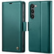 For Samsung Galaxy S23 5G CaseMe 023 Butterfly Buckle Litchi Texture RFID Anti-theft Leather Phone Case(Pearly Blue) - free shipping - PMC TechLife - Order now!