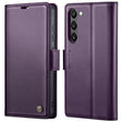 For Samsung Galaxy S23 5G CaseMe 023 Butterfly Buckle Litchi Texture RFID Anti-theft Leather Phone Case(Pearly Purple) - free shipping - PMC TechLife - Order now!