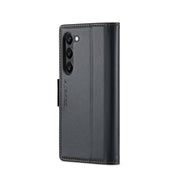For Samsung Galaxy S23+ 5G CaseMe 023 Butterfly Buckle Litchi Texture RFID Anti-theft Leather Phone Case(Black)