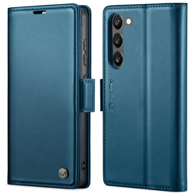 For Samsung Galaxy S23+ 5G CaseMe 023 Butterfly Buckle Litchi Texture RFID Anti-theft Leather Phone Case(Blue) - free shipping - PMC TechLife - Order now!