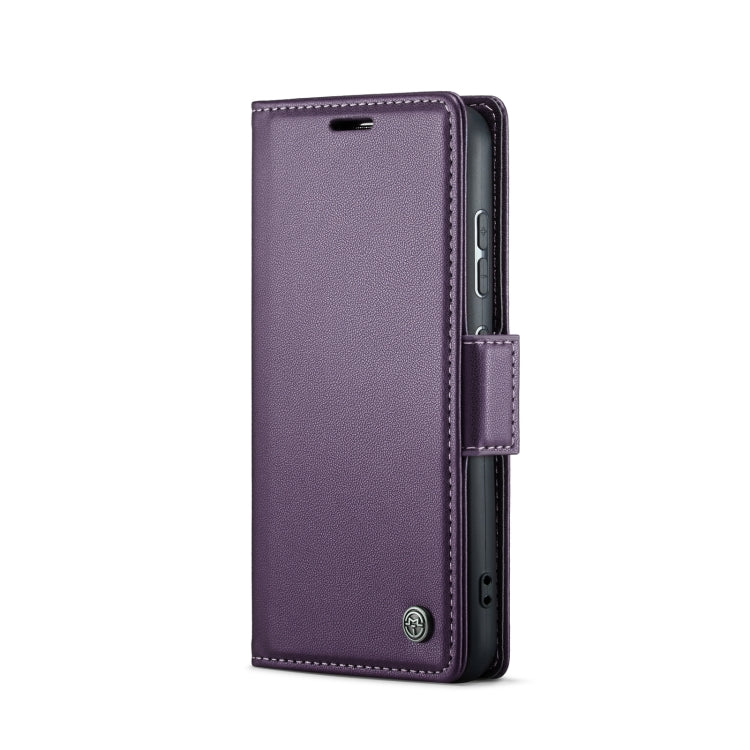 For Samsung Galaxy S23+ 5G CaseMe 023 Butterfly Buckle Litchi Texture RFID Anti-theft Leather Phone Case(Pearly Purple) - free shipping - PMC TechLife - Order now!