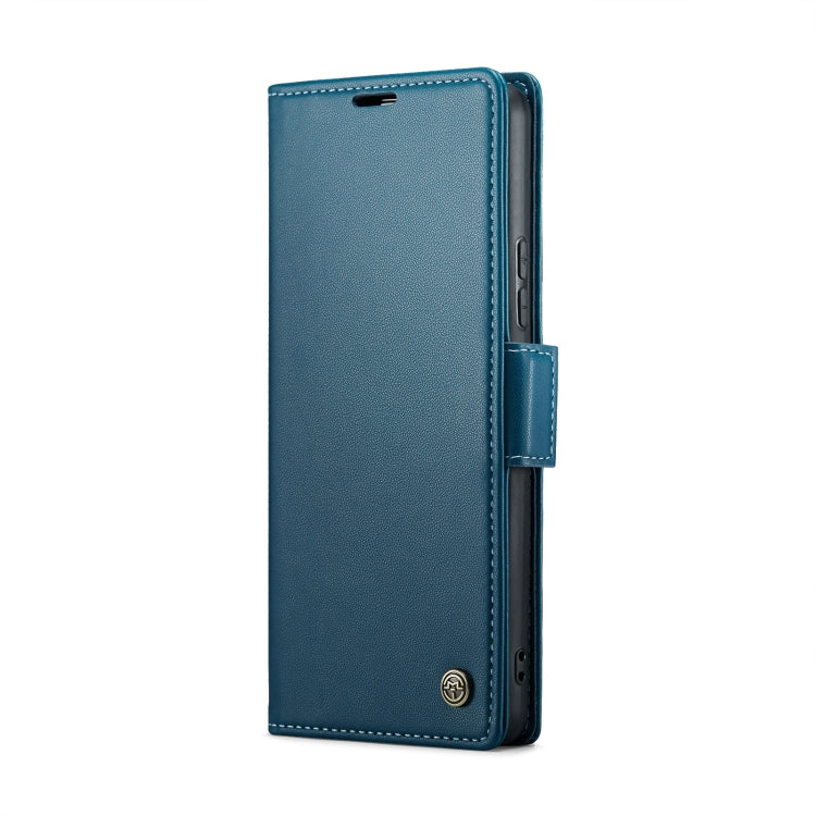 For Samsung Galaxy A53 CaseMe 023 Butterfly Buckle Litchi Texture RFID Anti-theft Leather Phone Case(Blue) - free shipping - PMC TechLife - Order now!