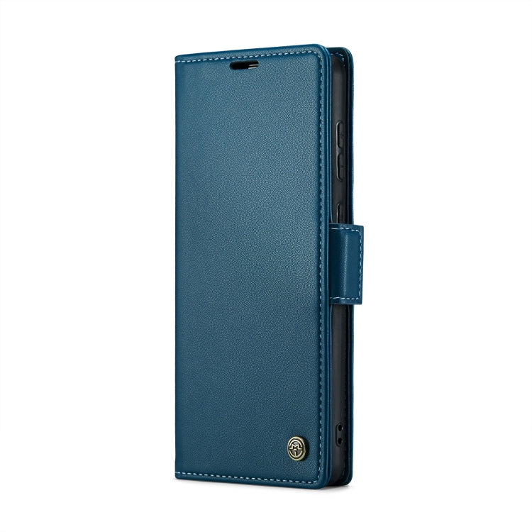 For Samsung Galaxy S20 FE CaseMe 023 Butterfly Buckle Litchi Texture RFID Anti-theft Leather Phone Case(Blue) - free shipping - PMC TechLife - Order now!