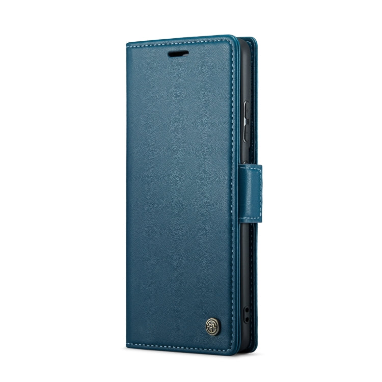 For Samsung Galaxy S21 Ultra 5G CaseMe 023 Butterfly Buckle Litchi Texture RFID Anti-theft Leather Phone Case(Blue) - free shipping - PMC TechLife - Order now!