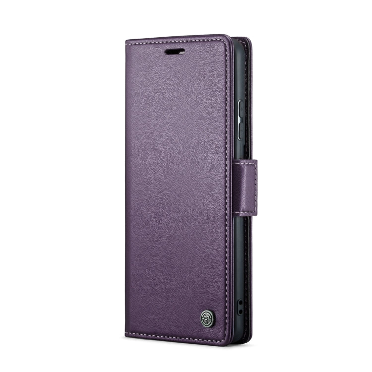 For Samsung Galaxy S21 Ultra 5G CaseMe 023 Butterfly Buckle Litchi Texture RFID Anti-theft Leather Phone Case(Pearly Purple) - free shipping - PMC TechLife - Order now!