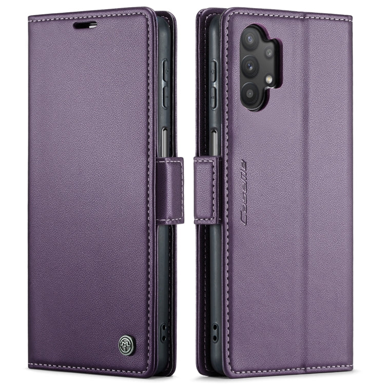 For Samsung Galaxy A32 5G / M32 5G CaseMe 023 Butterfly Buckle Litchi Texture RFID Anti-theft Leather Phone Case(Pearly Purple) - free shipping - PMC Jewellery - Order now!