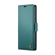 For Samsung Galaxy A51 4G/M40s CaseMe 023 Butterfly Buckle Litchi Texture RFID Anti-theft Leather Phone Case(Pearly Blue)