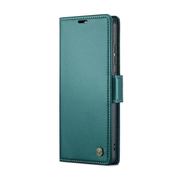 For Samsung Galaxy A51 4G/M40s CaseMe 023 Butterfly Buckle Litchi Texture RFID Anti-theft Leather Phone Case(Pearly Blue)