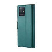 For Samsung Galaxy A51 4G/M40s CaseMe 023 Butterfly Buckle Litchi Texture RFID Anti-theft Leather Phone Case(Pearly Blue)