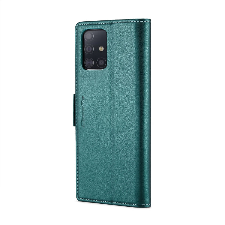 For Samsung Galaxy A51 4G/M40s CaseMe 023 Butterfly Buckle Litchi Texture RFID Anti-theft Leather Phone Case(Pearly Blue)