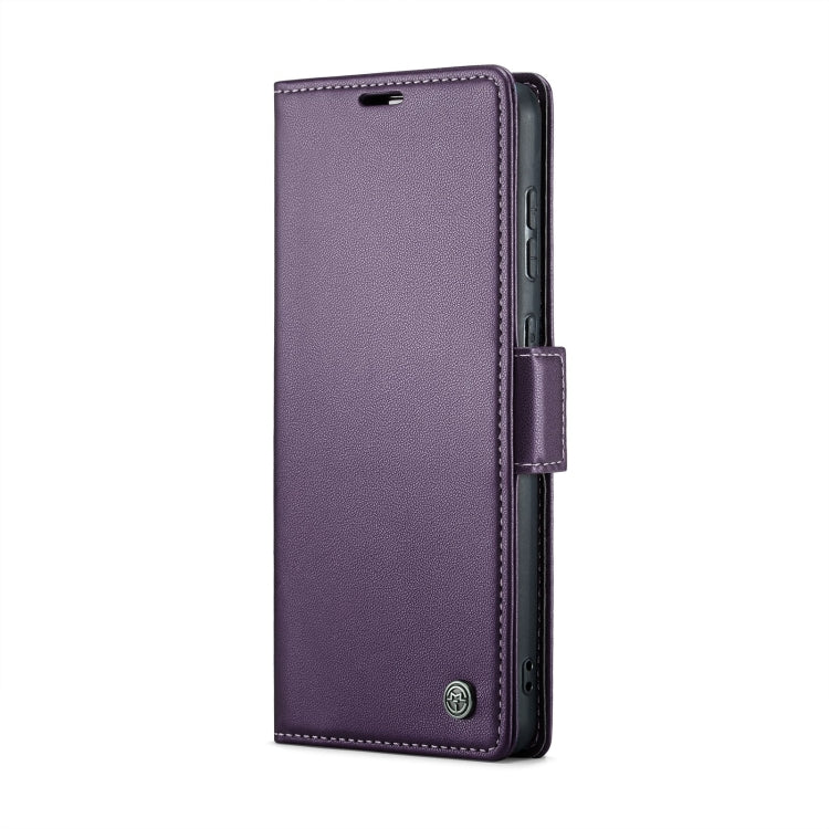 For Samsung Galaxy A70/A70s CaseMe 023 Butterfly Buckle Litchi Texture RFID Anti-theft Leather Phone Case(Pearly Purple)