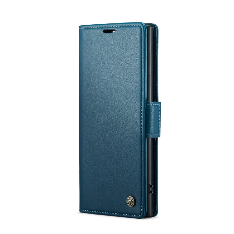 For Samsung Galaxy Note10+ CaseMe 023 Butterfly Buckle Litchi Texture RFID Anti-theft Leather Phone Case(Blue) - Galaxy Phone Cases by CaseMe | Online Shopping South Africa | PMC Jewellery | Buy Now Pay Later Mobicred