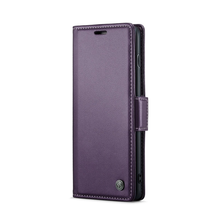 For Samsung Galaxy S10+ CaseMe 023 Butterfly Buckle Litchi Texture RFID Anti-theft Leather Phone Case(Pearly Purple)