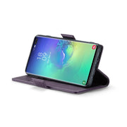For Samsung Galaxy S10+ CaseMe 023 Butterfly Buckle Litchi Texture RFID Anti-theft Leather Phone Case(Pearly Purple)