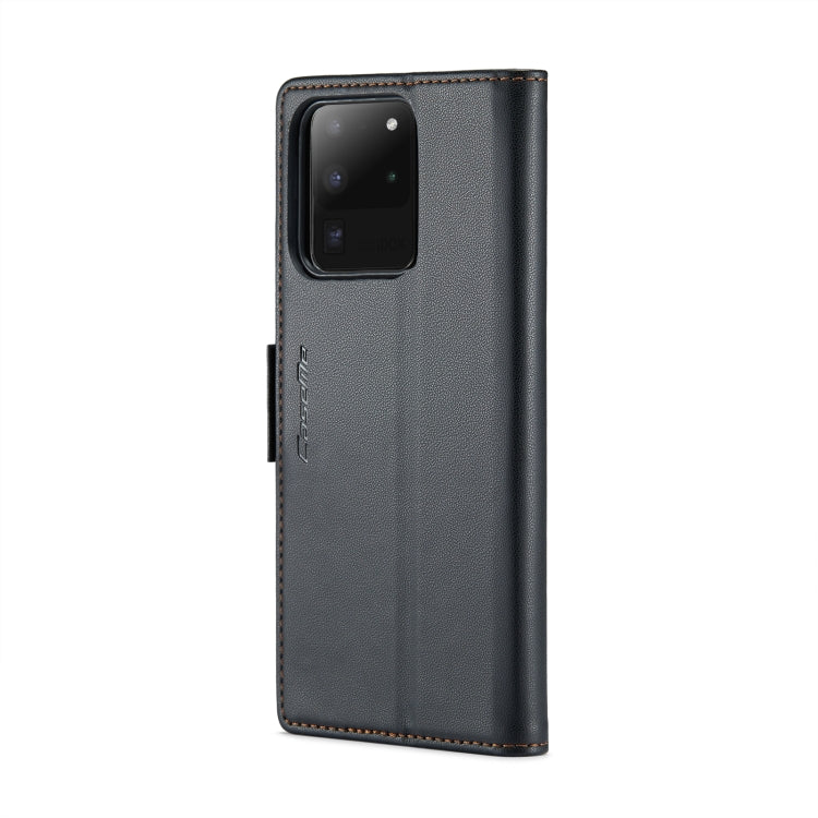 For Samsung Galaxy S20 Ultra CaseMe 023 Butterfly Buckle Litchi Texture RFID Anti-theft Leather Phone Case(Black) - Galaxy Phone Cases by CaseMe | Online Shopping South Africa | PMC Jewellery | Buy Now Pay Later Mobicred