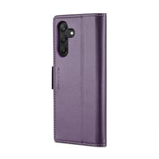 For Samsung Galaxy A25 5G CaseMe 023 Butterfly Buckle Litchi Texture RFID Anti-theft Leather Phone Case(Pearly Purple)