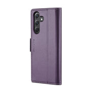 For Samsung Galaxy A35 5G CaseMe 023 Butterfly Buckle Litchi Texture RFID Anti-theft Leather Phone Case(Pearly Purple)