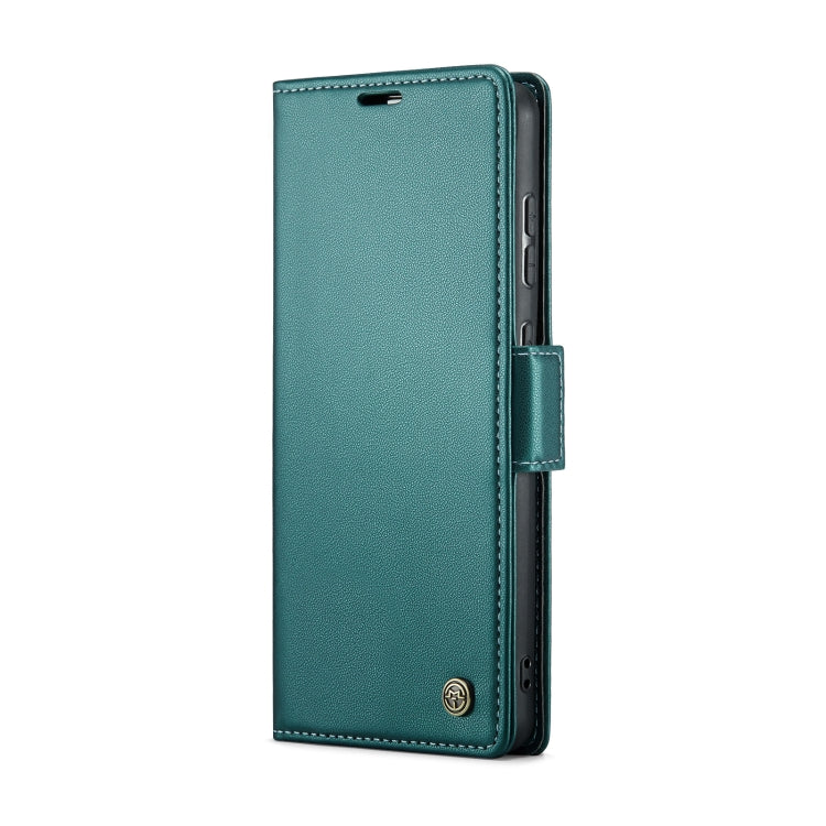 For Samsung Galaxy A55 CaseMe 023 Butterfly Buckle Litchi Texture RFID Anti-theft Leather Phone Case(Pearly Blue)