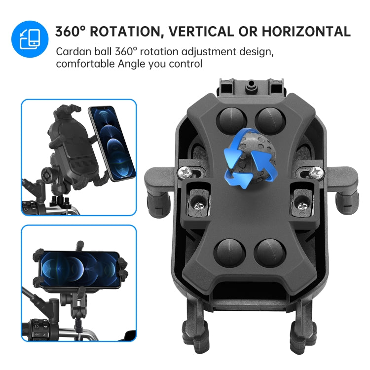 WUPP CS-1848A2 Motorcycle Shock Absorption Riding Phone Holder, Style:Handlebars - free shipping - PMC Jewellery - Order now!