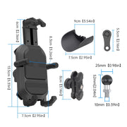 WUPP ZH-1848A2 Motorcycle Shock Absorption Riding Phone Navigation Holder, Style:M10 Ball Joint