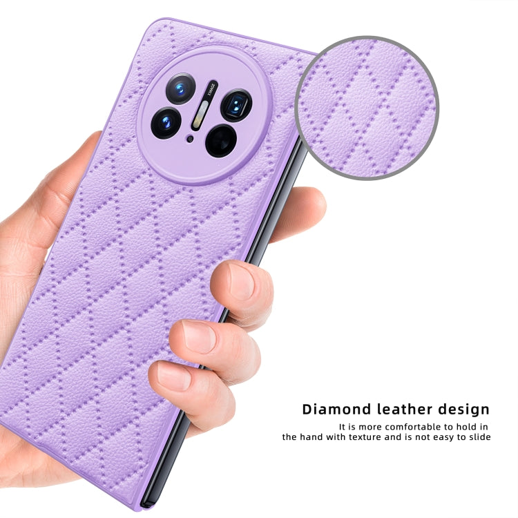 For Huawei Mate X3 Diamond Lattice Integrated Leather Phone Case(Green)