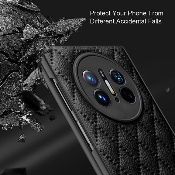 For Huawei Mate X3 Diamond Lattice Integrated Leather Phone Case(Purple)
