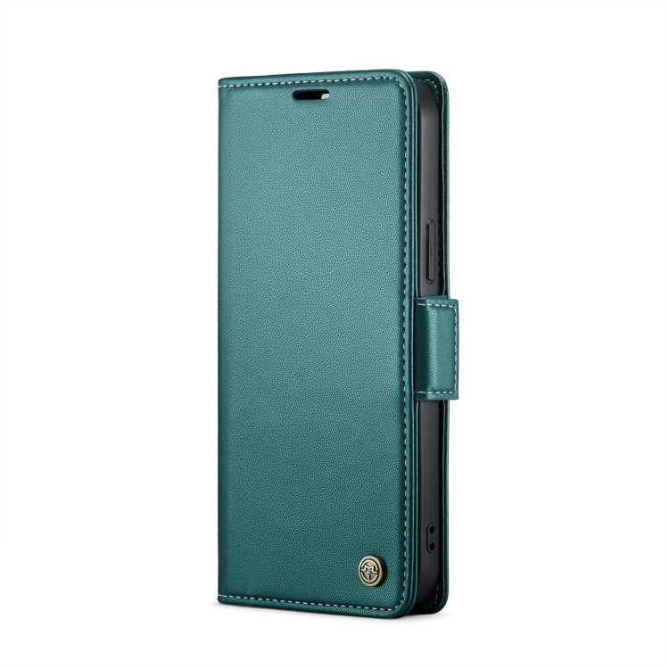 For iPhone 12 / 12 Pro CaseMe 023 Butterfly Buckle Litchi Texture RFID Anti-theft Leather Phone Case(Pearly Blue) - iPhone 12 / 12 Pro Cases by CaseMe | Online Shopping South Africa | PMC TechLife | Buy Now Pay Later Mobicred