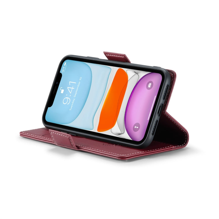 For iPhone 11 CaseMe 023 Butterfly Buckle Litchi Texture RFID Anti-theft Leather Phone Case(Wine Red) - iPhone 11 Cases by CaseMe | Online Shopping South Africa | PMC TechLife | Buy Now Pay Later Mobicred