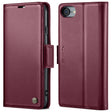 For iPhone SE 2022/SE 2020/6/7/8 CaseMe 023 Butterfly Buckle Litchi Texture RFID Anti-theft Leather Phone Case(Wine Red) - More iPhone Cases by CaseMe | Online Shopping South Africa | PMC TechLife | Buy Now Pay Later Mobicred
