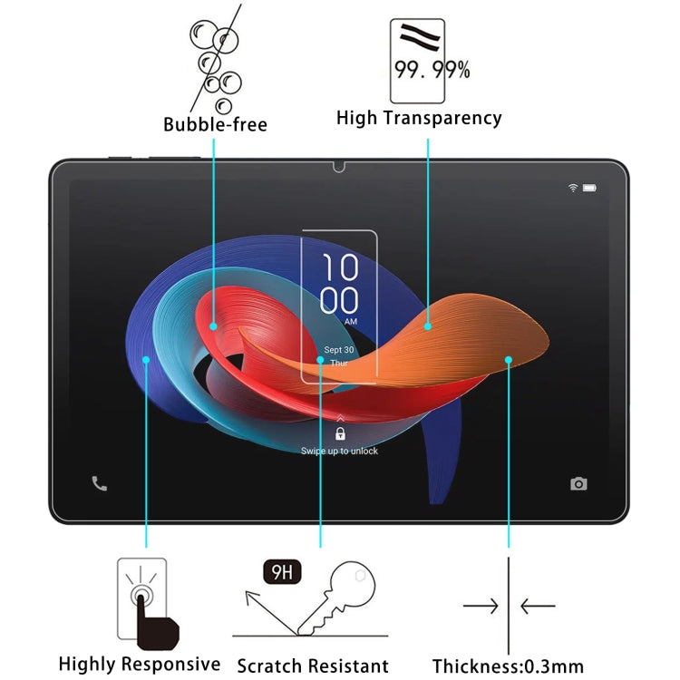 For TCL Tab 10 Gen 2 10.4 inch 9H 0.3mm Explosion-proof Tempered Glass Film