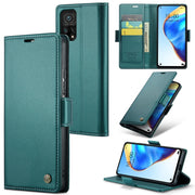 For Xiaomi Mi 10T 5G／10T Pro 5G CaseMe 023 Butterfly Buckle Litchi Texture RFID Anti-theft Leather Phone Case(Pearly Blue)