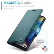 For Xiaomi Mi 10T 5G／10T Pro 5G CaseMe 023 Butterfly Buckle Litchi Texture RFID Anti-theft Leather Phone Case(Pearly Blue)