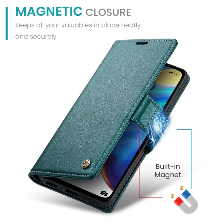 For Xiaomi Mi 10T 5G／10T Pro 5G CaseMe 023 Butterfly Buckle Litchi Texture RFID Anti-theft Leather Phone Case(Pearly Blue)