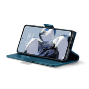 For Xiaomi 12T /12T Pro/Redmi K50 Ultra CaseMe 023 Butterfly Buckle Litchi Texture RFID Anti-theft Leather Phone Case(Blue)