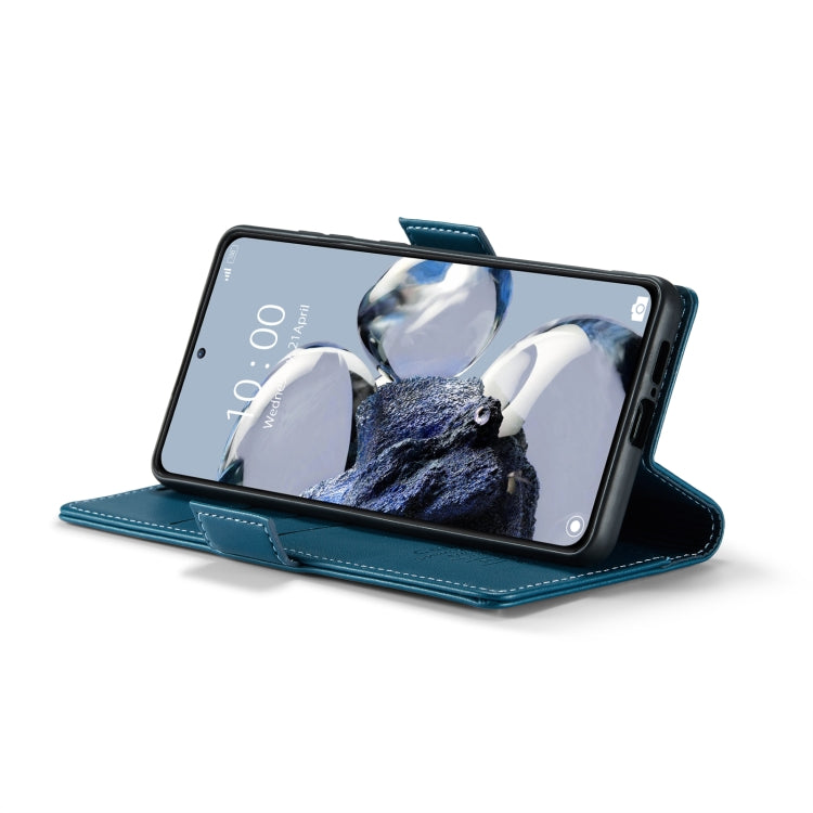 For Xiaomi 12T /12T Pro/Redmi K50 Ultra CaseMe 023 Butterfly Buckle Litchi Texture RFID Anti-theft Leather Phone Case(Blue)