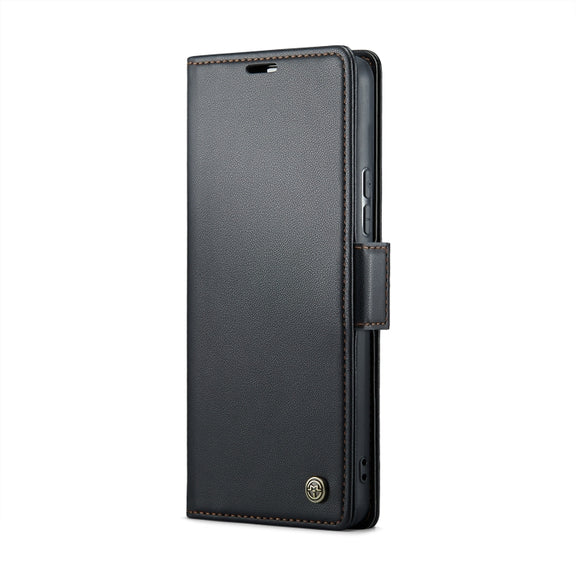 For Xiaomi 13T/13T Pro CaseMe 023 Butterfly Buckle Litchi Texture RFID Anti-theft Leather Phone Case(Black)