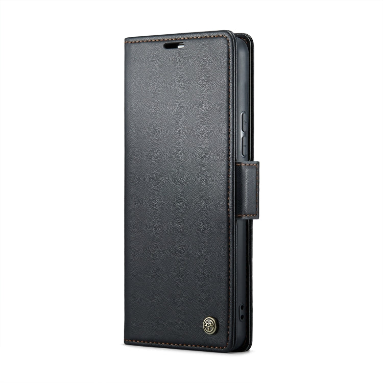 For Xiaomi 13T/13T Pro CaseMe 023 Butterfly Buckle Litchi Texture RFID Anti-theft Leather Phone Case(Black)