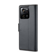 For Xiaomi 13T/13T Pro CaseMe 023 Butterfly Buckle Litchi Texture RFID Anti-theft Leather Phone Case(Black)