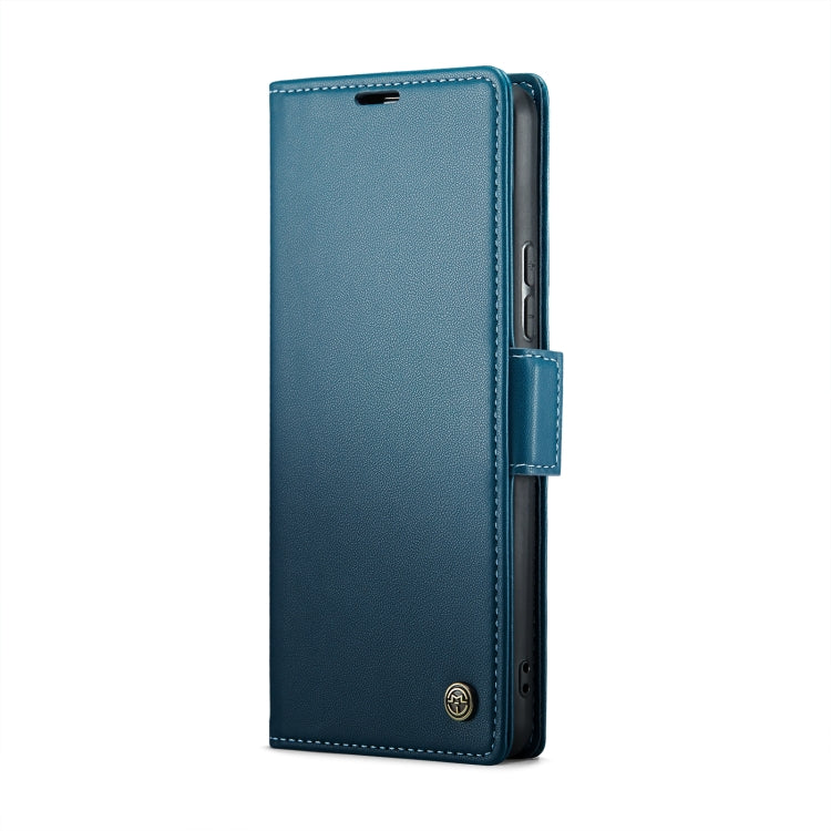 For Xiaomi 13T/13T Pro CaseMe 023 Butterfly Buckle Litchi Texture RFID Anti-theft Leather Phone Case(Blue)