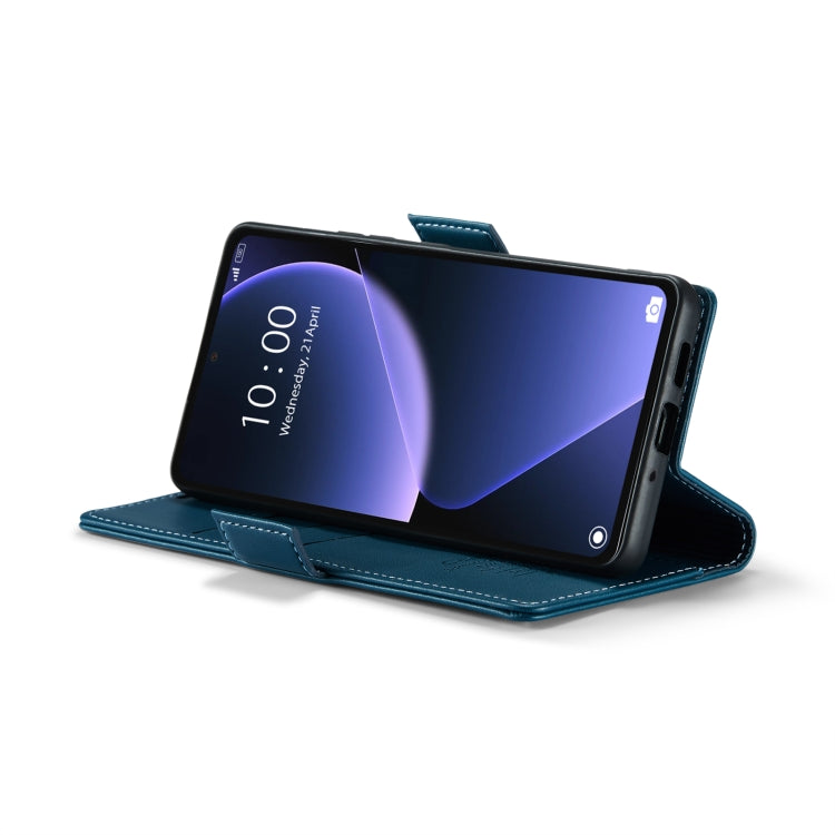 For Xiaomi 13T/13T Pro CaseMe 023 Butterfly Buckle Litchi Texture RFID Anti-theft Leather Phone Case(Blue)