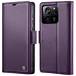 For Xiaomi 13T/13T Pro CaseMe 023 Butterfly Buckle Litchi Texture RFID Anti-theft Leather Phone Case(Pearly Purple) - free shipping - PMC Jewellery - Order now!