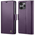 For Xiaomi Redmi 12 4G／12 5G／Note 12R／POCO M6 Pro 5G CaseMe 023 Butterfly Buckle Litchi Texture RFID Anti-theft Leather Phone Case(Pearly Purple) - Xiaomi Cases by CaseMe | Online Shopping South Africa | PMC Jewellery | Buy Now Pay Later Mobicred