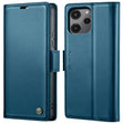 For Xiaomi Redmi 13C 4G / 13C 5G CaseMe 023 Butterfly Buckle Litchi Texture RFID Anti-theft Leather Phone Case(Blue) - Xiaomi Cases by CaseMe | Online Shopping South Africa | PMC Jewellery | Buy Now Pay Later Mobicred