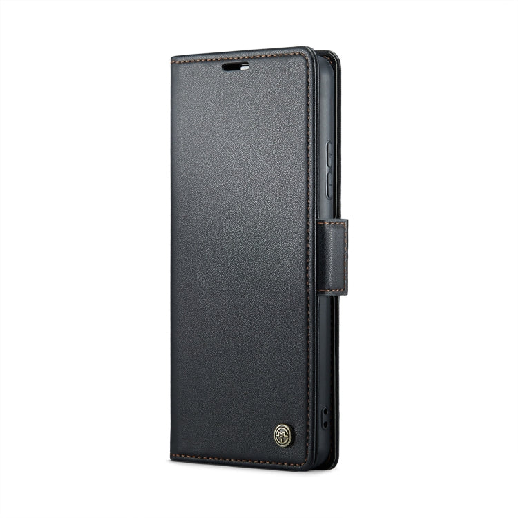For Xiaomi 14 Pro CaseMe 023 Butterfly Buckle Litchi Texture RFID Anti-theft Leather Phone Case(Black)