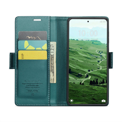 For Xiaomi 14 Pro CaseMe 023 Butterfly Buckle Litchi Texture RFID Anti-theft Leather Phone Case(Pearly Blue) - free shipping - PMC Jewellery - Order now!