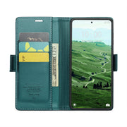 For Xiaomi 14 Pro CaseMe 023 Butterfly Buckle Litchi Texture RFID Anti-theft Leather Phone Case(Pearly Blue)