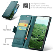 For Xiaomi 14 Pro CaseMe 023 Butterfly Buckle Litchi Texture RFID Anti-theft Leather Phone Case(Pearly Blue)